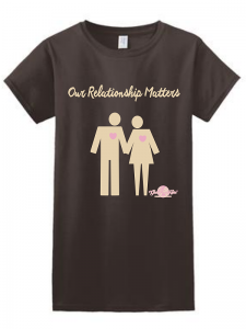 Our Relationship Matters brown tshirt