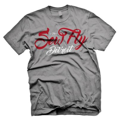 SewFly Detroit gray tshirt